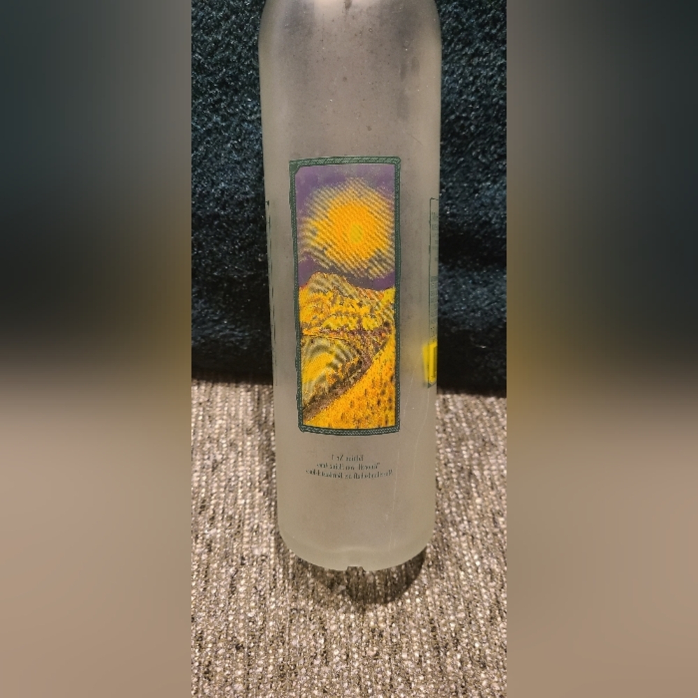 Scenic Frosted Glass Bottle